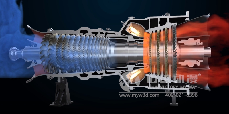 燃气轮机三维动画(图1)